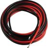 Silicone Wire 18 AWG 18 Gauge, Hook Up Wire Cable 20 Feet [10 ft Black + 10 ft Red]