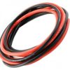 Silicone Wire 18 AWG 18 Gauge, Hook Up Wire Cable 20 Feet [10 ft Black + 10 ft Red]